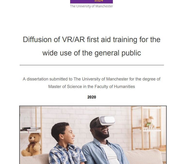 Diffusion of VR/AR first aid training for the wide use of the general public