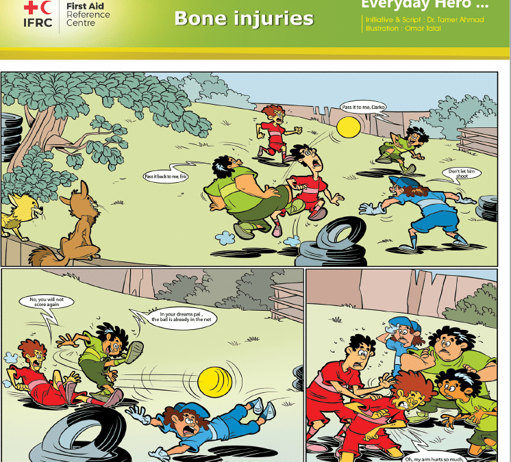 Comics children and first aid: fractures