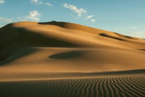 Heatwaves, picture of a desert