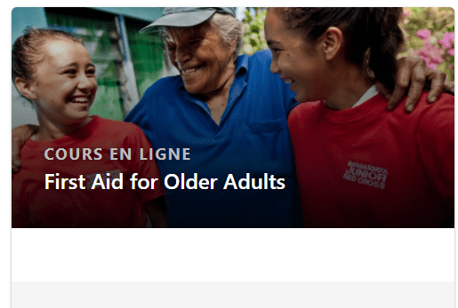 Online course: First Aid for Older Adults