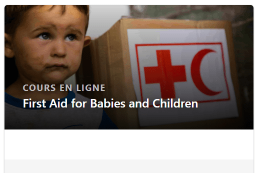 Online course: First Aid for Babies and Children