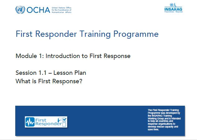 First Responders Training Package